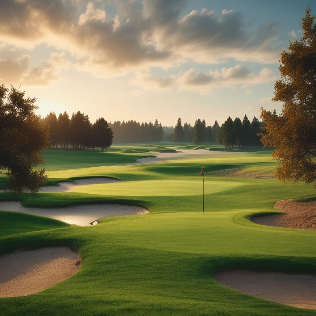 Beautiful and serene golf field